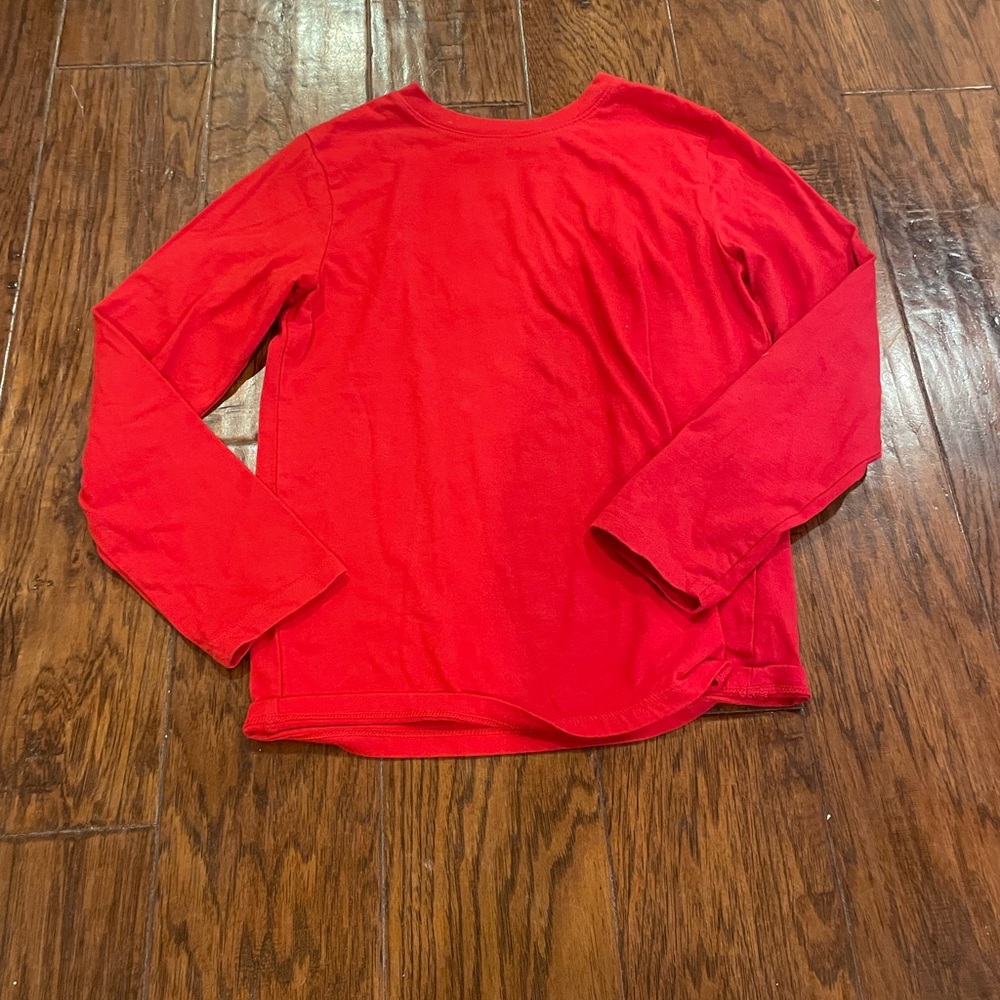 Vibrant Red Long Sleeve Shirt